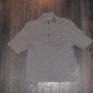 3/4 Zip Gray T-Shirt